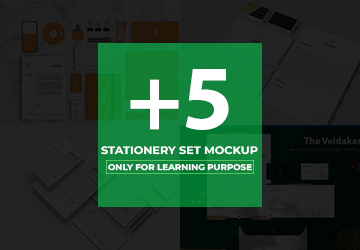 Stationery Set Mockup Bundle 02